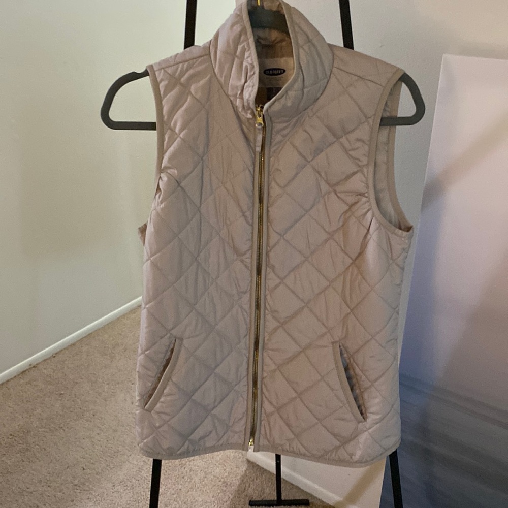 Old Navy cream vest.
